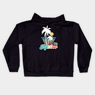 Retro Puerto Vallarta Mexico Puerto Vallarta Beach Kids Hoodie